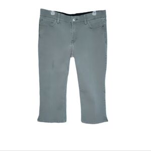 Liz Claiborne Classic Slim Leg Capri Gray Stretch Women's Pants Size 12